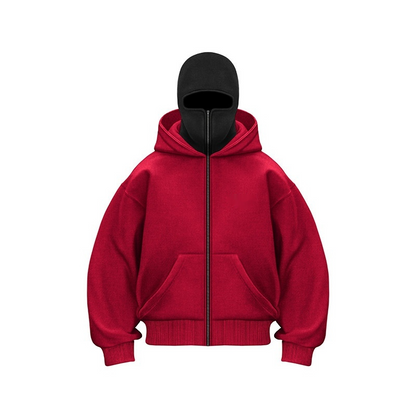 Double Hood Fleece-Lined Sweater